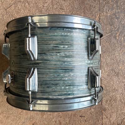 Rogers PowerTone 1969- 12x8 tom - Blue oyster image 5