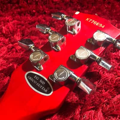 Electric Guitar Les Paul GRECO EG-500 Cherry Sunburst Hard Case Japan Vintage image 10
