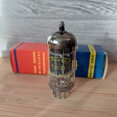 Perfect 1977 NOS NIB MULLARD Blackburn ecc83 12AX7 UK I63 EXTRA STRONG RTC label, I63 model, best preamp tube, Orange Hiwatt Marshall image 2
