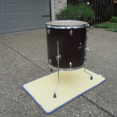 Ludwig Accent Series 16 X 16 Floor Tom, Hardwood Shell, Wine Red - Clean! image 3