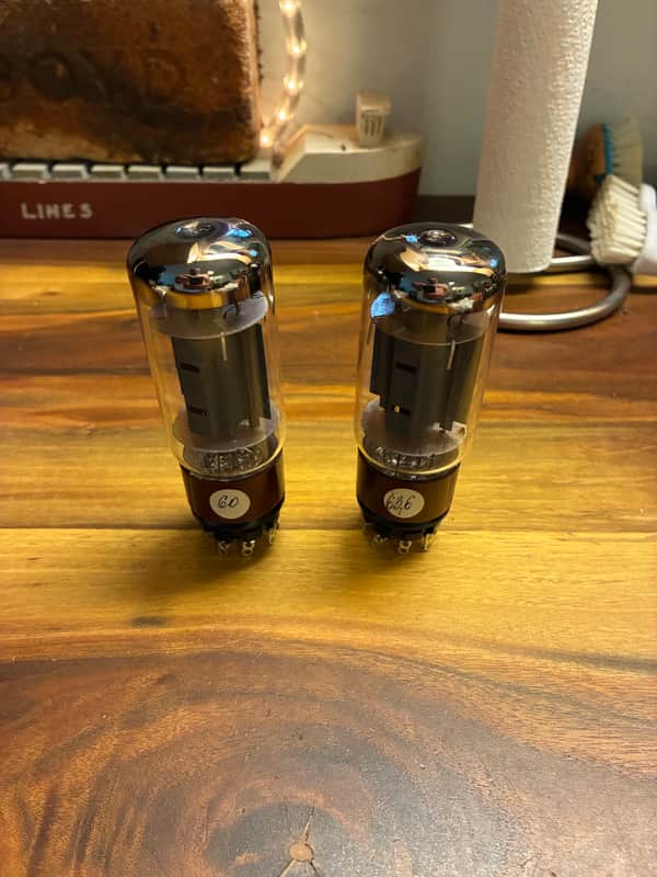 Matched Pair SED Winged C Pair 6L6GC Svetlana Test NOS image 1
