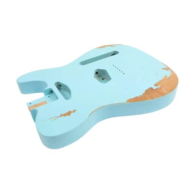Finished Telecaster Body - Relic Sonic Blue image 7