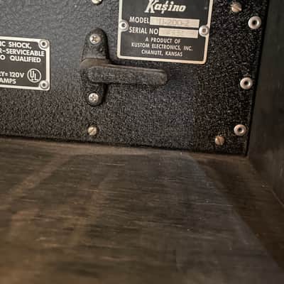 VINTAGE 1972 Kasino 200 Guitar and Bass Amplifier image 4