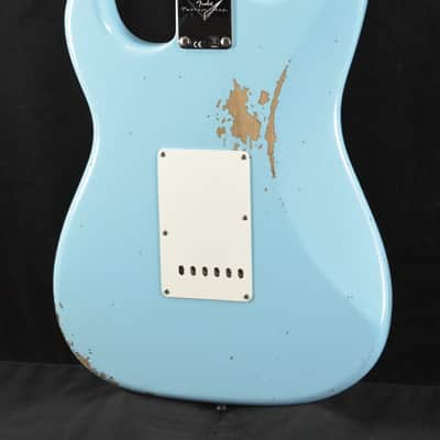 Mint Fender Custom Shop '62 Strat Relic with Closet Classic Hardware - Faded Aged Daphne Blue image 8