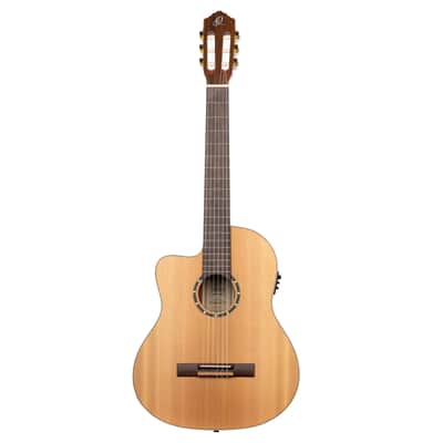 Ortega RCE131L Family Series Pro Solid Cedar Top Mahogany Neck Cutaway Nylon 6-String Classical Acoustic-Electric Guitar w/Gig Bag For Left Hand Player image 4