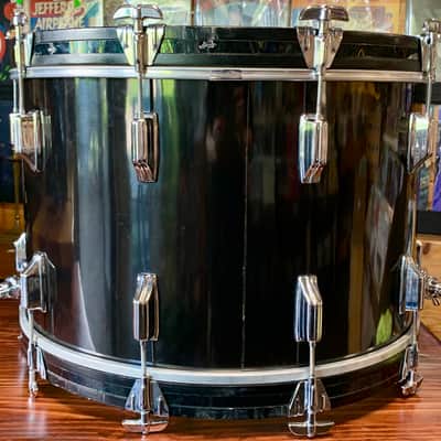 Rogers 14 x22” Jet Black Bass Drum - Vintage 70's Era - Good Condition image 4