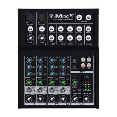 Mackie Mix8 8-Channel Compact Live Studio Mixer PROAUDIOSTAR image 1