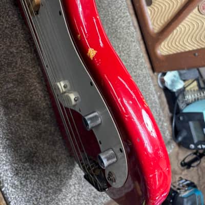 Fender Bullet Bass Deluxe (B-34) 1981 - 1983 - Red image 10
