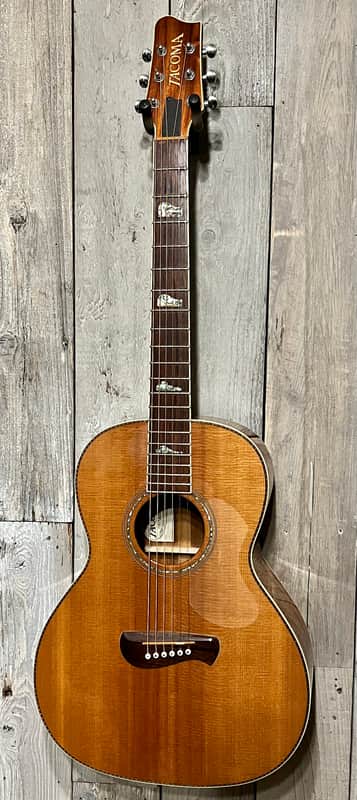 Excellent 1997 Tacoma PK30 Parlor Guitar, Koa / Spruce OHSC very