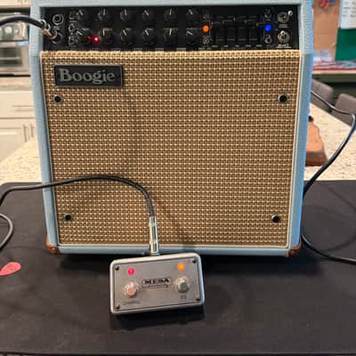 Mesa Boogie Mark Five 25 2-Channel 25-Watt 1x10" Guitar Combo 2019 | Baby Blue Bronco | Cover & Switch image 11