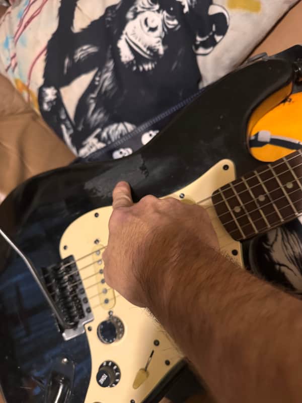 Fender Squier Strat 1990s - Black image 1
