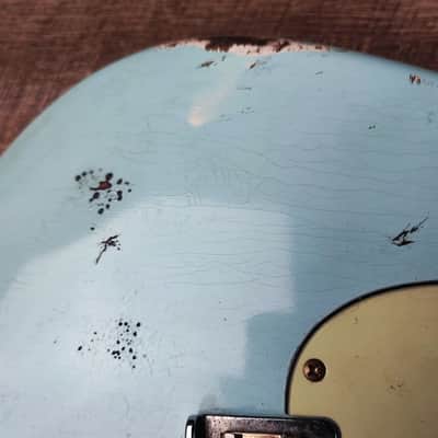 MyDream Partcaster Custom Built - Relic Sonic Blue JM Big Dipper image 7
