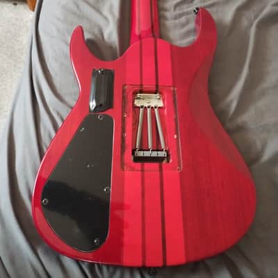 Agile Septor 7 string Floyd, Seymour Duncan Blackouts Transparent red in a thick soft case bottle protection box image 5