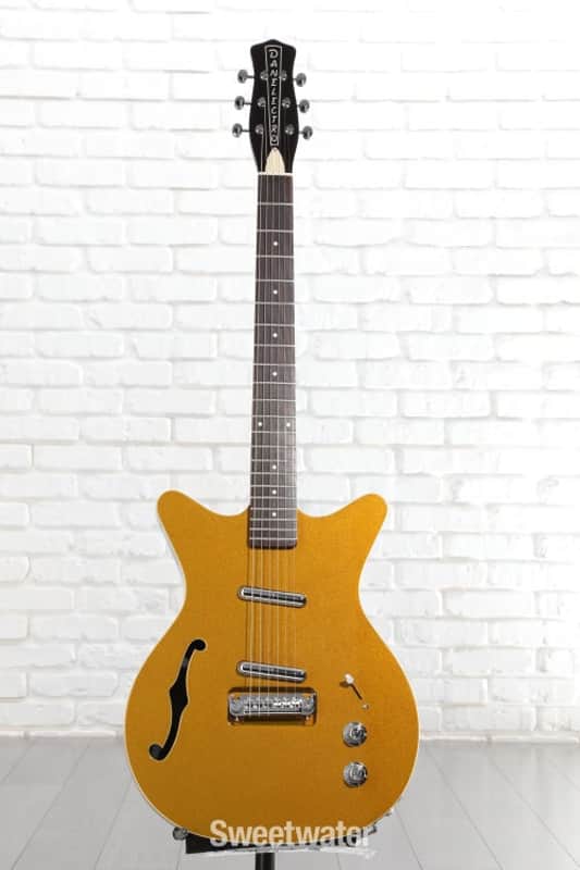 Danelectro Fifty Niner DC Semi-hollowbody Electric Guitar - Gold Top (59RGoldTopd1) image 1