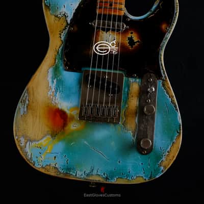 Fender Telecaster Daphne Blue Heavy Aged Relic image 6