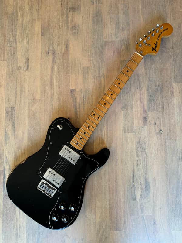 Fender Telecaster Deluxe 1973 - Black image 1