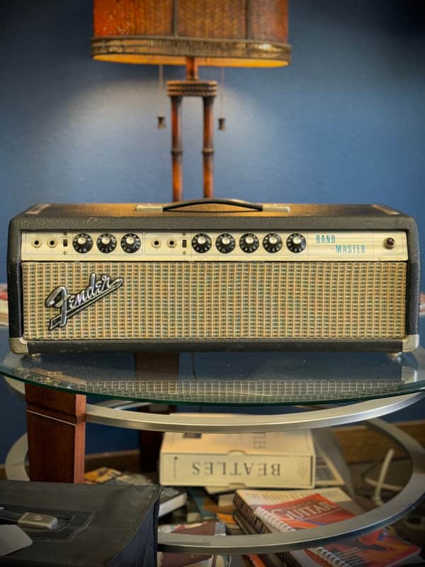Fender Bandmaster "Drip Edge" 50-Watt 2-Channel Guitar Amp Head 1968 Silverface Recently Serviced and Re-Tubed image 1