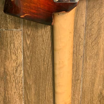 Warmoth St. Vincent Copy Solid Spalted Maple Burst image 9