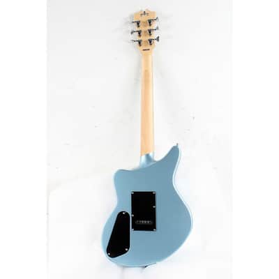 D'Angelico Premier Series Bedford SH Limited-Edition Electric Guitar with Tremolo Regular Ice Blue Metallic image 2