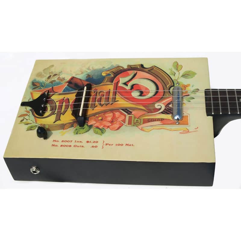 Eddy Finn EF-SP5-E Electric Cigar Box Guitar - With Gig Bag image 1