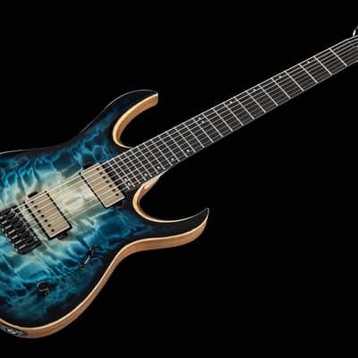 Mayones Duvell 7 Elite Curly Poplar - Turquoise Iris image 2