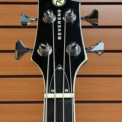 Reverend Linh Le Signature Lil Linhbacker in Purple Sparkle w/2 Tone Soft Case New Blem image 5
