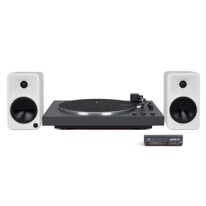Sony: PS-LXBT / Kanto ORA4 / Turntable Package PS-LX3BT Turntable / White Speakers image 1