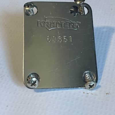 1980's Japan Kramer Focus 1000 Series Guitar Chrome Neckplate Neck Plate image 1