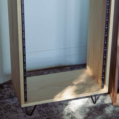 Handcrafted Solid Wood 14U Studio Equipment Rack in New Zealand Pine image 4