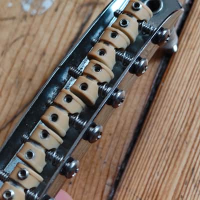 Staytrem Johnny Marr Jaguar Jazzmaster guitar bridge with Graphtech frictionless saddles image 5