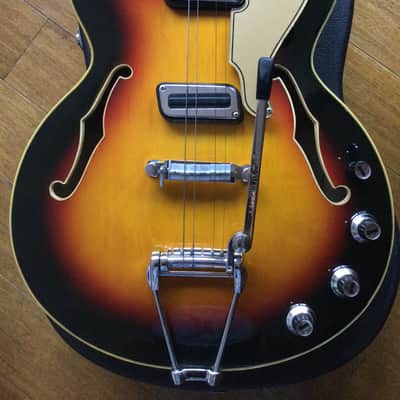 Meazzi hollow body mod SPITFIRE anni 60 - yellow sunburst image 9