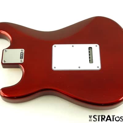 Fender Standard Stratocaster Strat BODY & HARDWARE, Poplar, Candy Cola image 2