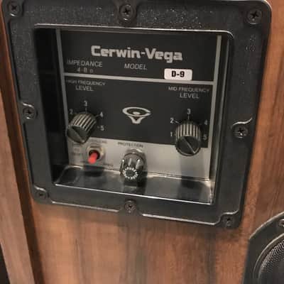 Cerwin Vega D-9 Walnut 15" beautiful vintage 350 watt floor standing stereo speakers image 7