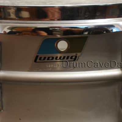 VINTAGE 1970s LUDWIG LM404 5X14" ACROLITE SNARE DRUM, DEMO VIDEO, ALL OEM! image 6