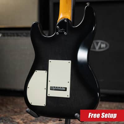 Godin Session SG MN Electric Guitar - Blackburst with Gig Bag - Used image 2