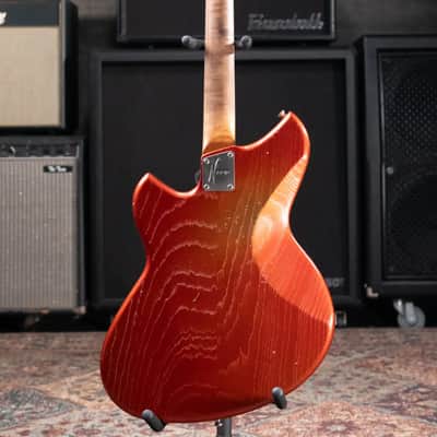 Novo Custom Miris P2 Semi-Hollow Electric Guitar - Faded Sparkling Burgundy with Gig Bag image 9