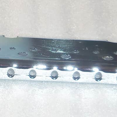 Fender® American Pro Chrome Bridge Plate~Non "Offset"~Fits Pro/DLX Block~Open Box New image 4