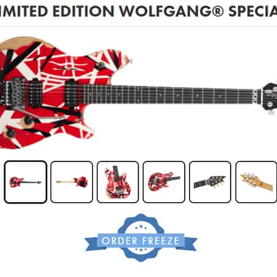 IN-STOCK! - EVH LIMITED EDITION WOLFGANG SPECIAL STRIPED SERIES / AGED R/W/B image 7