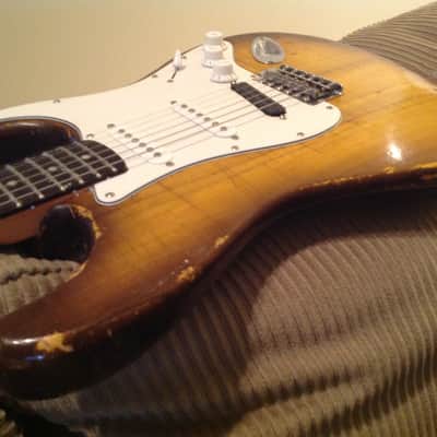USA Made Relic Style Stratocaster Partscaster w/ Vintage Dual Hotrail image 1