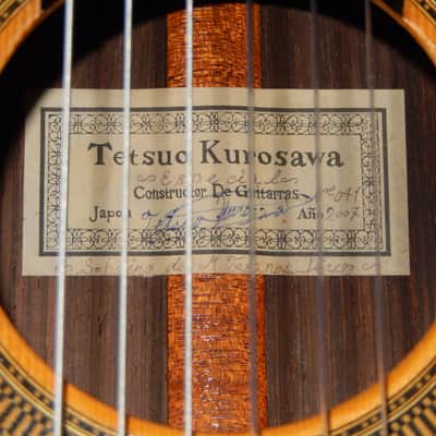 BARGAIN - TETSUO KUROSAWA "ESPECIAL" 2007 - YAMAHA GC82C CLASS CLASSICAL CONCERT GUITAR - CEDAR/HONDURAN ROSEWOOD image 4
