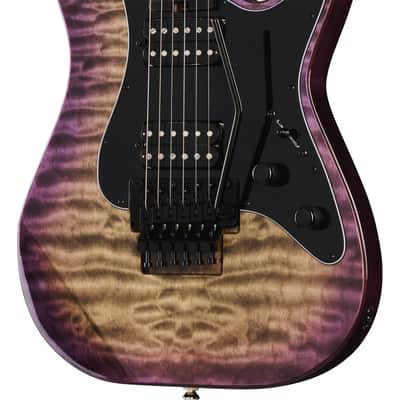 Kramer Volante Quilt HHFR Electric Guitar - Ultraviolet Burst image 7