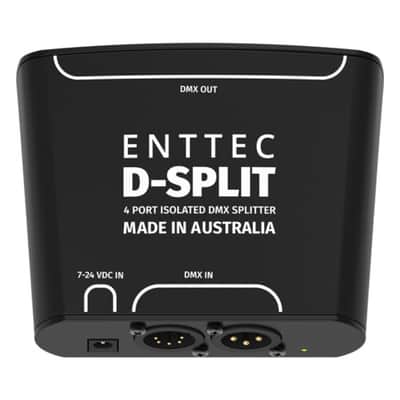 Mint Enttec D-Split 70579 DMX 4 Port Isolated Splitter / Isolator (5-Pin) Bundle w/DMX Adapter 5 Pin(M) to 3 Pin(F) XLR and Liquid Audio Polishing Cloth image 3