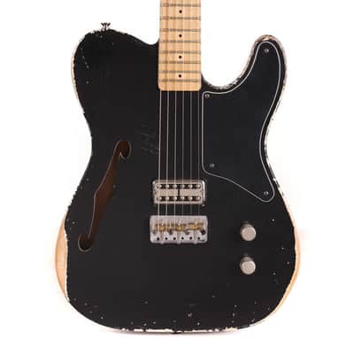Berly Guitars Thinline T-Style Guitar Aged Black Used image 2