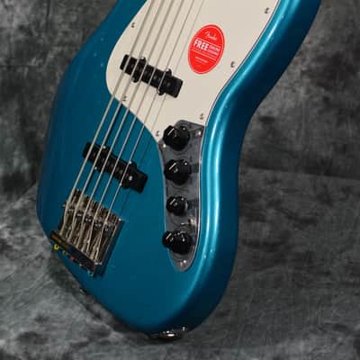 Squier Classic Vibe Active '70s Jazz Bass 5-String Ocean Turquoise w/ FREE Same Day Shipping image 6