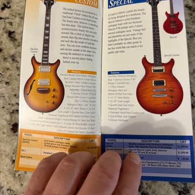 Hamer Price List 1998 standard studio artist eclipse phantom custom Mirage special cruise Bass  Californian Diablo Daytona Duo Tone chaparral 12 string image 6