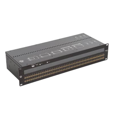 Black Lion Audio PBR TT LIT 96-Point Gold-Plated TT/DB25 Patchbay w/ customizable LED display image 2