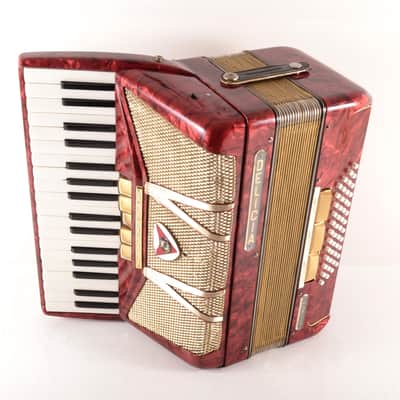 Rare Vintage Accordion Delicia Accord V 48 bass,8 registers (5+3)~Czech Republic - Video image 4