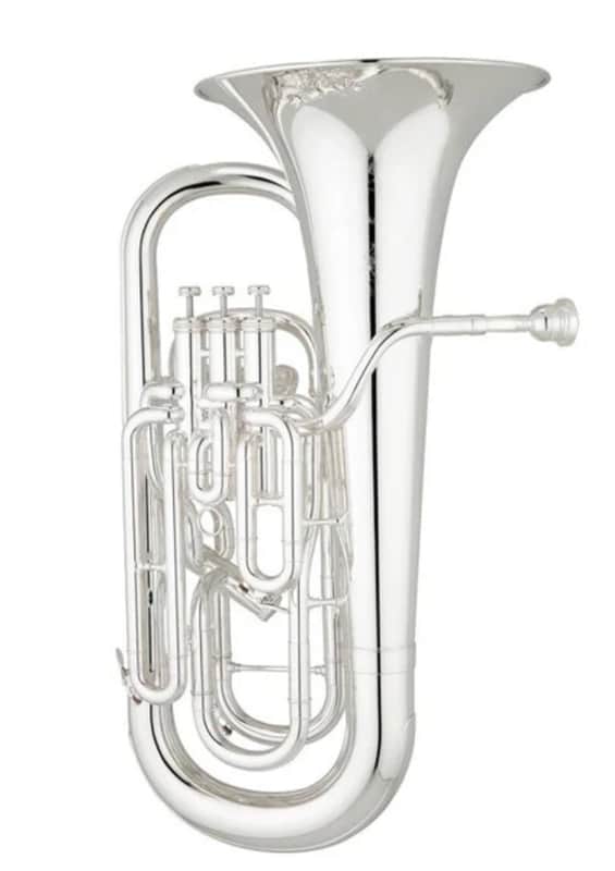 S.E. Shires Q41S 4-Valve Compensating Euphonium in Silver Plate image 1