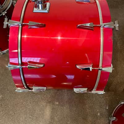 Tama Granstar Custom 5-Piece Drum Set - 1987 - Candy Apple Red - with Hard Shell Cases image 25
