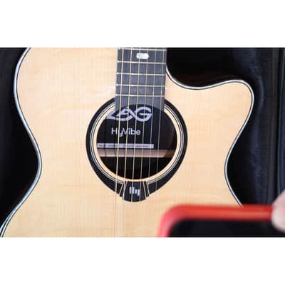 Lâg HyVibe 50 Auditorium Smart Guitar w/HyVibe H2 Bluetooth, Looper & Effects – HV50ACE image 6